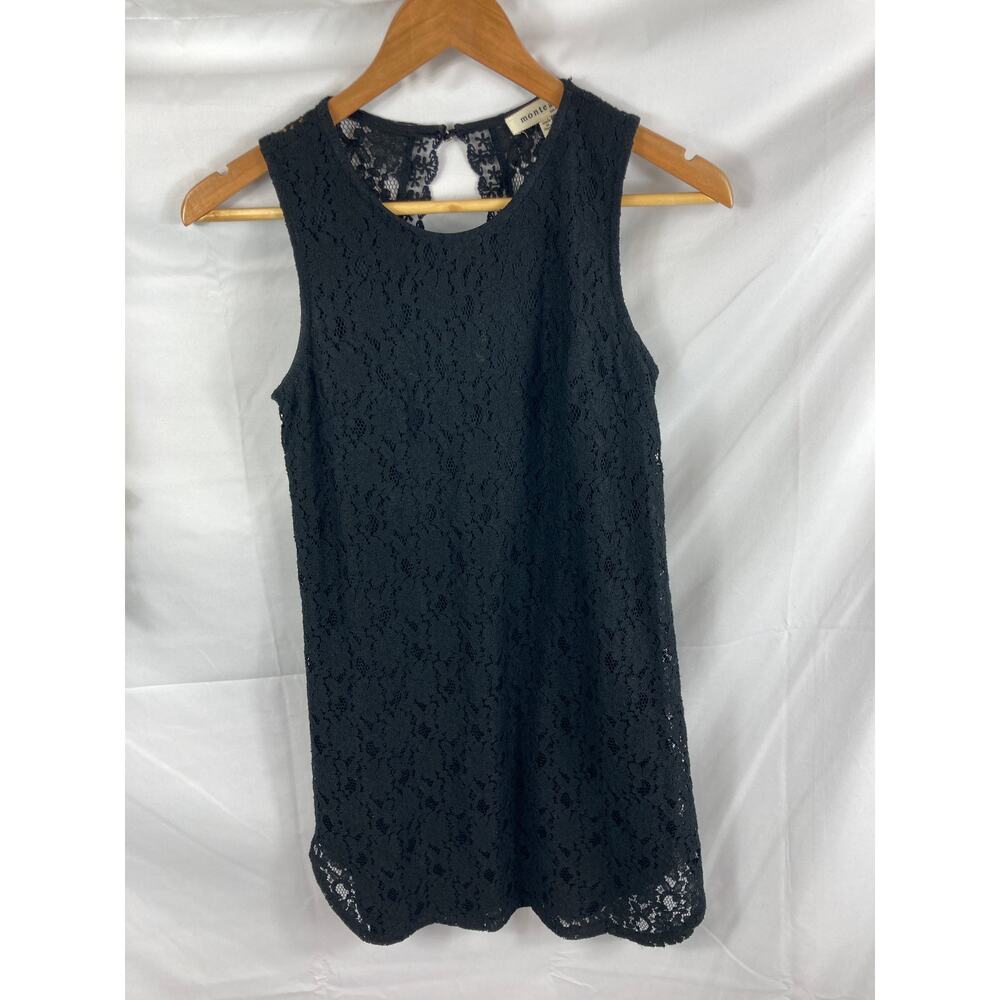 Monteau Lace Keyhole Back Shift Dress XS